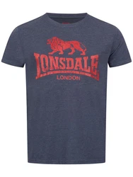 Lonsdale T-Shirt Silverhill Blau/Rot/Dunkelblau/Braun