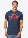 Lonsdale T-Shirt Silverhill Blau/Rot/Dunkelblau/Braun