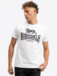 Lonsdale T-Shirt Silverhill Braun/Weiß/Creme/Hellblau