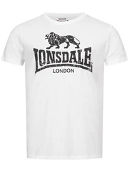 Lonsdale T-Shirt Silverhill Braun/Weiß/Creme/Hellblau