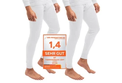 celodoro Funktionshose 2er Pack Herren Ski- und Thermounterhose Light Creme/Weiß/Grau/Hellgrau