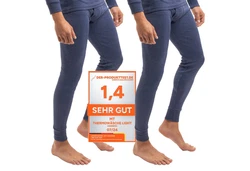 celodoro Funktionshose 2er Pack Herren Ski- und Thermounterhose Light Hellblau/Dunkelblau/Blau