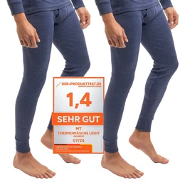 Funktionshose 2er Pack Herren Ski- und Thermounterhose Light Lange Unterhosen