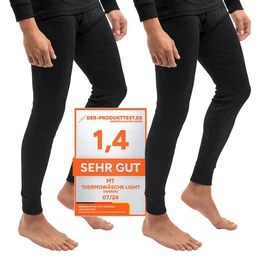 Funktionshose 2er Pack Herren Ski- und Thermounterhose Light Lange Unterhosen