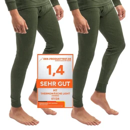 Funktionshose 2er Pack Herren Ski- und Thermounterhose Light Lange Unterhosen