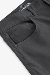 Next Straight Jeans Classic Straight Fit Jeans mit Stretch Dunkelgrau/Hellgrau/Grau/Khaki