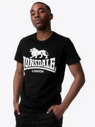 Lonsdale T-Shirt Kelso Rot/Schwarz/Dunkelgrau