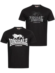 Lonsdale T-Shirt Kelso Rot/Schwarz/Dunkelgrau