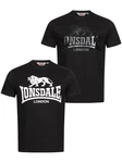 Lonsdale T-Shirt Kelso Rot/Schwarz/Dunkelgrau