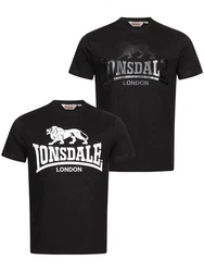 Lonsdale T-Shirt Kelso Rot/Schwarz/Dunkelgrau