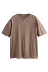 Next T-Shirt Rundhals-T-Shirt Relaxed Fit Khaki/Braun/Beige/Grau