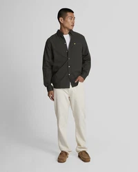 Lyle & Scott Langarmhemd Schwarz/Grün
