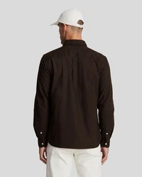 Lyle & Scott Langarmhemd Braun/Dunkelbraun/Schwarz/Bordeaux