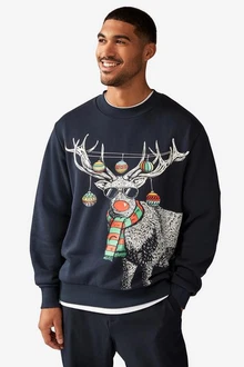 Next Sweatshirt  Türkis/Schwarz/Dunkelblau