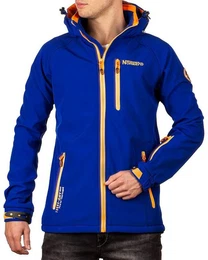 Softshelljacke Outdoor Jacke batexico Men Royal Blue S zum Wandern mit Kapuze