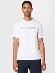 Marc O'Polo T-Shirt (GOTS) Weiß/Braun