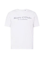 Marc O'Polo T-Shirt (GOTS) Weiß/Braun
