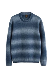 Next Rundhalspullover Relaxed Fit Hellblau/Blau/Dunkelblau