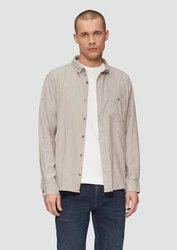 s.Oliver Langarmhemd Regular Fit Button-Down-Kragen Hellgrau/Khaki/Grau/Beige/Braun