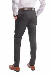 Hirschthal Anzughose Herren Business Slimfit Grau/Dunkelgrau
