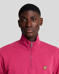 Lyle & Scott Sweatshirt 1/4 Zip Herren Rosa