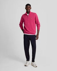 Lyle & Scott Sweatshirt 1/4 Zip Herren Rosa