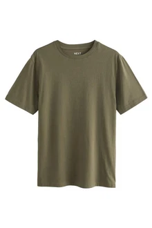 Next T-Shirt Slim Fit Rundhals Dunkelgrün/Khaki Next T-Shirt Slim Fit Rundhals Dunkelgrün/Khaki