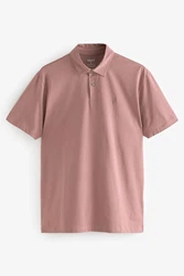 Next Poloshirt 5er-Pack Kurzarm-Poloshirts aus Jersey Lila/Beige/Braun/Bordeaux/Dunkelrot