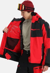 Spyder Winterjacke Skijacke TITAN Regular Fit Rot/Dunkelrot