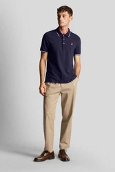 Lyle & Scott Poloshirt Tipped Dunkelblau/Blau