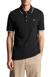 Lyle & Scott Poloshirt Tipped Grün/Schwarz