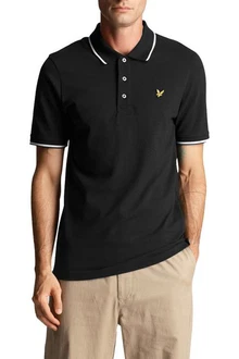 Lyle & Scott Poloshirt Tipped Grün/Schwarz