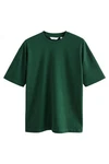 Next T-Shirt aus schwerem Stoff Dunkelgrün/Grün Next T-Shirt aus schwerem Stoff Dunkelgrün/Grün
