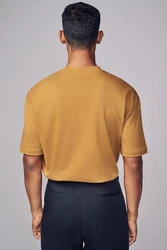 Next T-Shirt aus schwerem Stoff Braun/Beige/Gelb/Orange