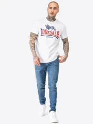Lonsdale T-Shirt Lion Two Tone Rot/Weiß