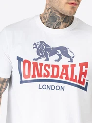 Lonsdale T-Shirt Lion Two Tone Rot/Weiß