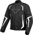 Macna Motorradjacke Tazar Weiß/Grün/Schwarz/Orange/Rot