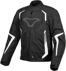 Macna Motorradjacke Tazar Weiß/Grün/Schwarz/Orange/Rot