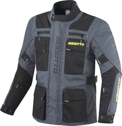 Bogotto Motorradjacke Covelo Grau/Dunkelblau/Dunkelgrau/Hellblau