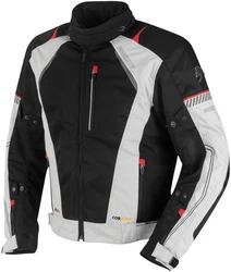 Germot Motorradjacke X-Air Evo Pro Grau/Rot/Orange/Schwarz/Dunkelrot