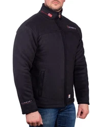 Geographical Norway Fleecejacke Herren Outdoor Jacke baubolt mit Stehkragen Schwarz/Dunkelgrau