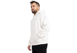 SUBLEVEL Kapuzenpullover Hoodie Kapuzenjacke Sweater Weiß/Creme/Beige