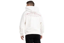 SUBLEVEL Kapuzenpullover Hoodie Kapuzenjacke Sweater Weiß/Creme/Beige