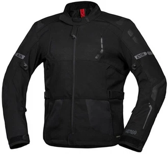 IXS Motorradjacke Lennox-ST+ Schwarz/Rot/Dunkelrot
