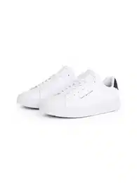 TH COURT LTH DETAIL ESS Plateausneaker, Freizeitschuh, Halbschuh, Schnrschuh mit seitlichem Logoschriftzug