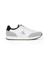 Calvin Klein Jeans Sneaker 'RETRO RUNNER ICONIC' Schwarz/Weiß/Creme/Khaki/Grau/Hellgrau