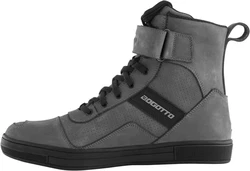 Bogotto Denton Motorrad Schuhe Motorradstiefel Dunkelgrau/Grau