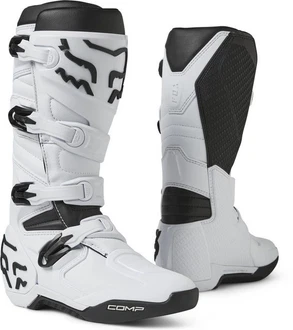 Fox Comp Motocross Stiefel Weiß/Grau