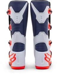 Fox Comp Motocross Stiefel Hellblau/Grau/Blau/Orange