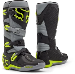 Fox Comp Motocross Stiefel Grün/Gelb/Neonfarben